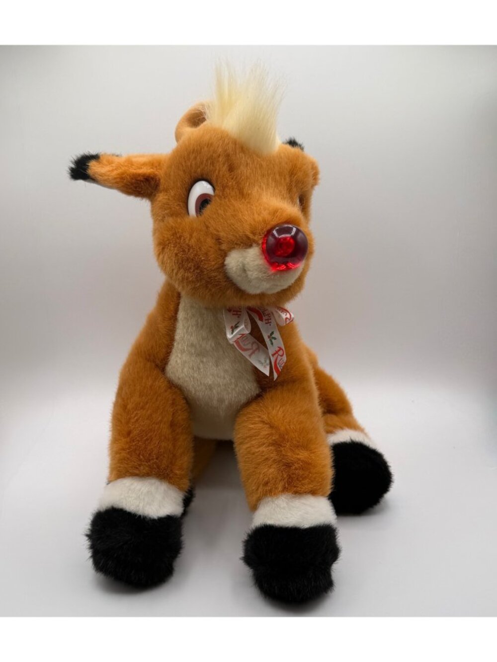 1999 Rudolph the Red Nosed Reindeer 12” Stuffed Plush Animal READ